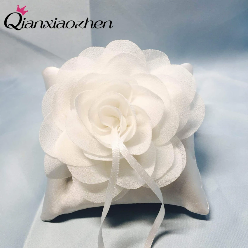 Qianxiaozhen Flower Wedding Ring Pillow Holder Engagement Decoration Event &amp Party Supplies More Colors | Дом и сад