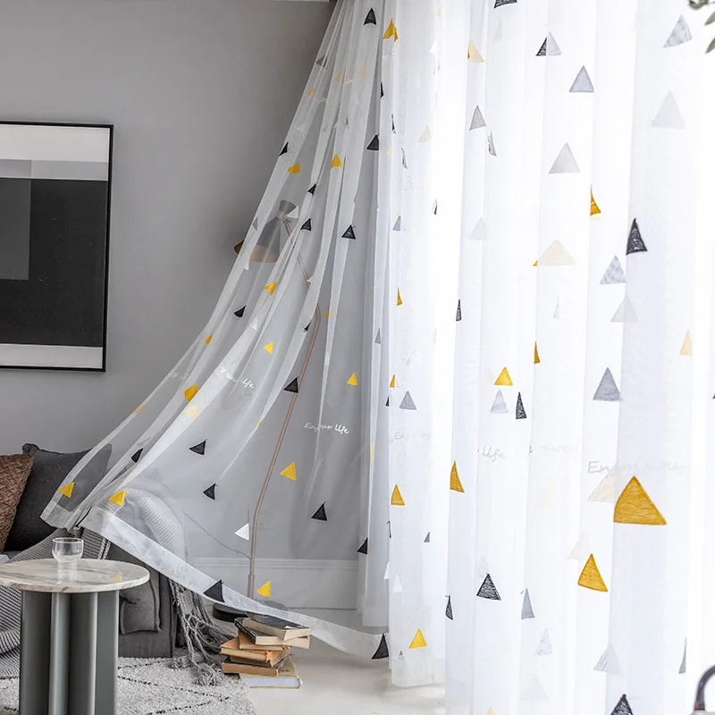 

Tulle For Window Curtain White Tulle Curtain For Living Room Bedroom Sheer Curtains Ready-Made Curtains