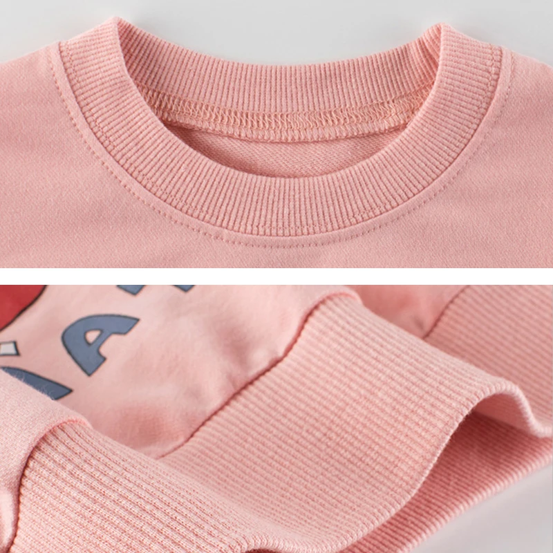 Осенние свитшоты новинка брендовая одежда для маленьких девочек с принтом