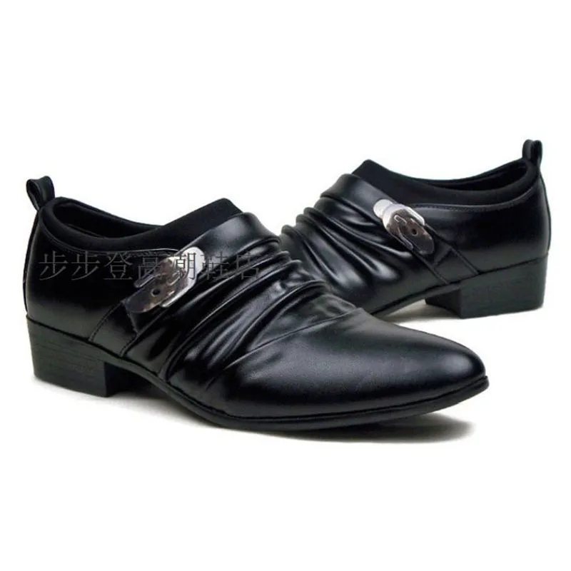 Italian fashion elegant oxford Shoes for mens shoes large sizes men formal Leather dress loafers man slip on pointed | Обувь