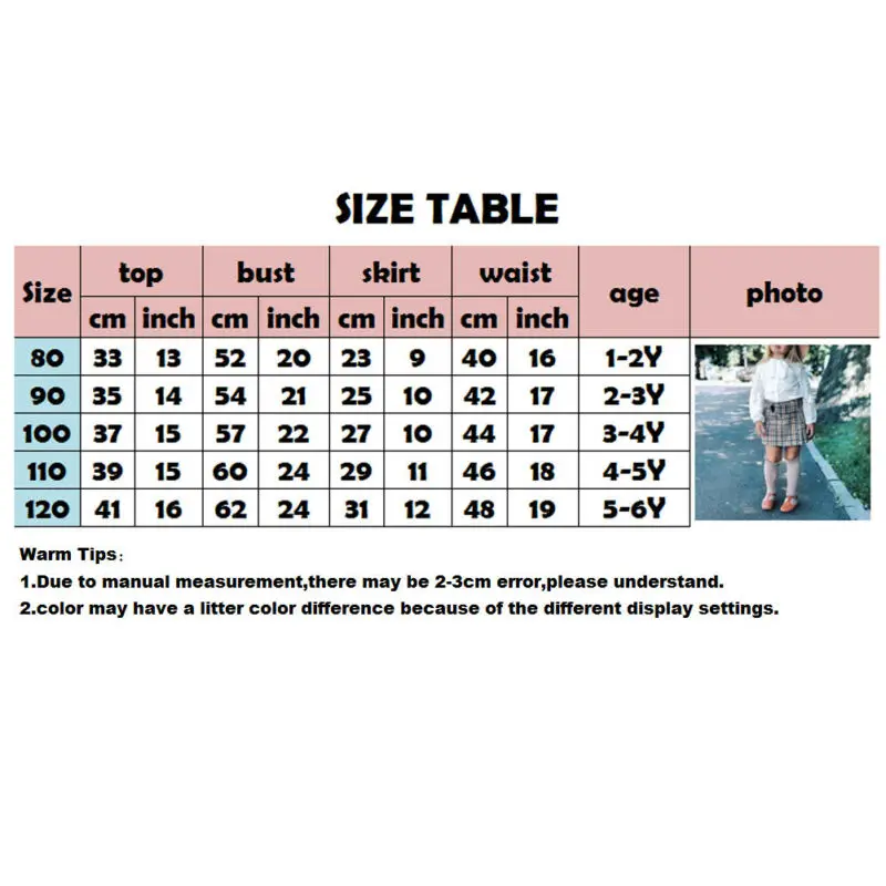 2 шт. кружевная футболка с длинным рукавом и юбка в клетку | Мать ребенок