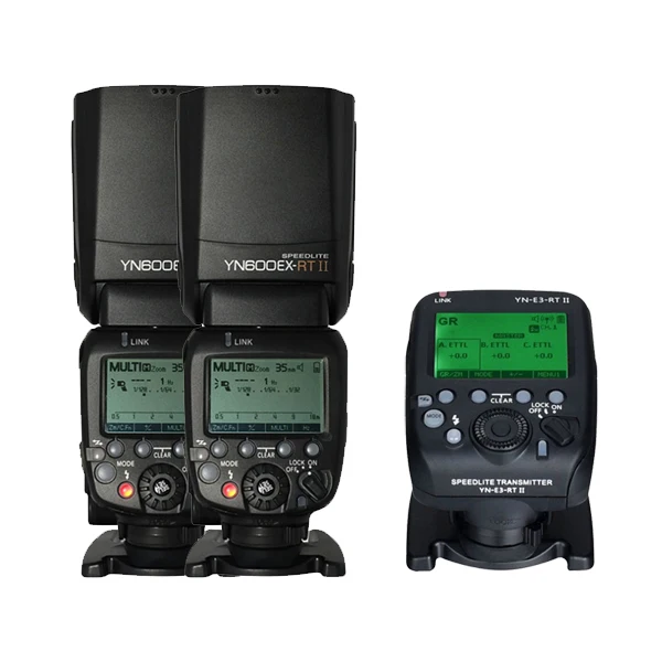 2x600 II Add E3RT II YONGNUO оригинальная YN600EX-RT II 2,4G Беспроводная HSS 1/8000s Master ttl вспышка Speedlite для камеры Canon как 600EX-RT YN600EX RT II - Цвет: 2x600 II Add E3RT II
