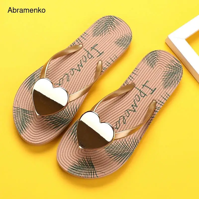 

Summer Slippers sandals Shoes Woman 2020 Pink Lover open Toe Flip Flops Clear Women Outdoor Flat Beach Slides
