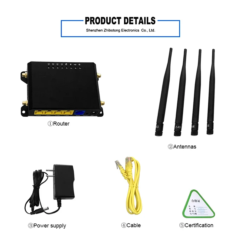 Wi-Fi-роутер WE826-T2 3G 4G USB-модем со слотом для SIM-карты Soho Home Industrial QOS 300 Мбит/с уличный