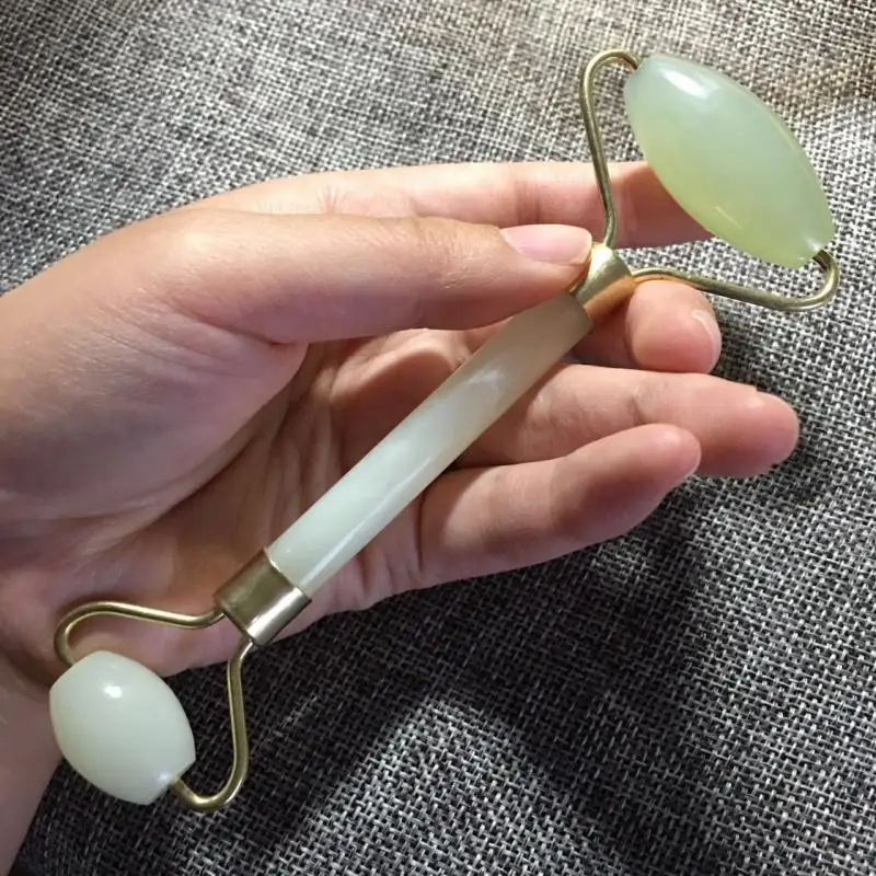Нефритовый ролик для массажа лица Красота инструмент макияж глаз шеи средства