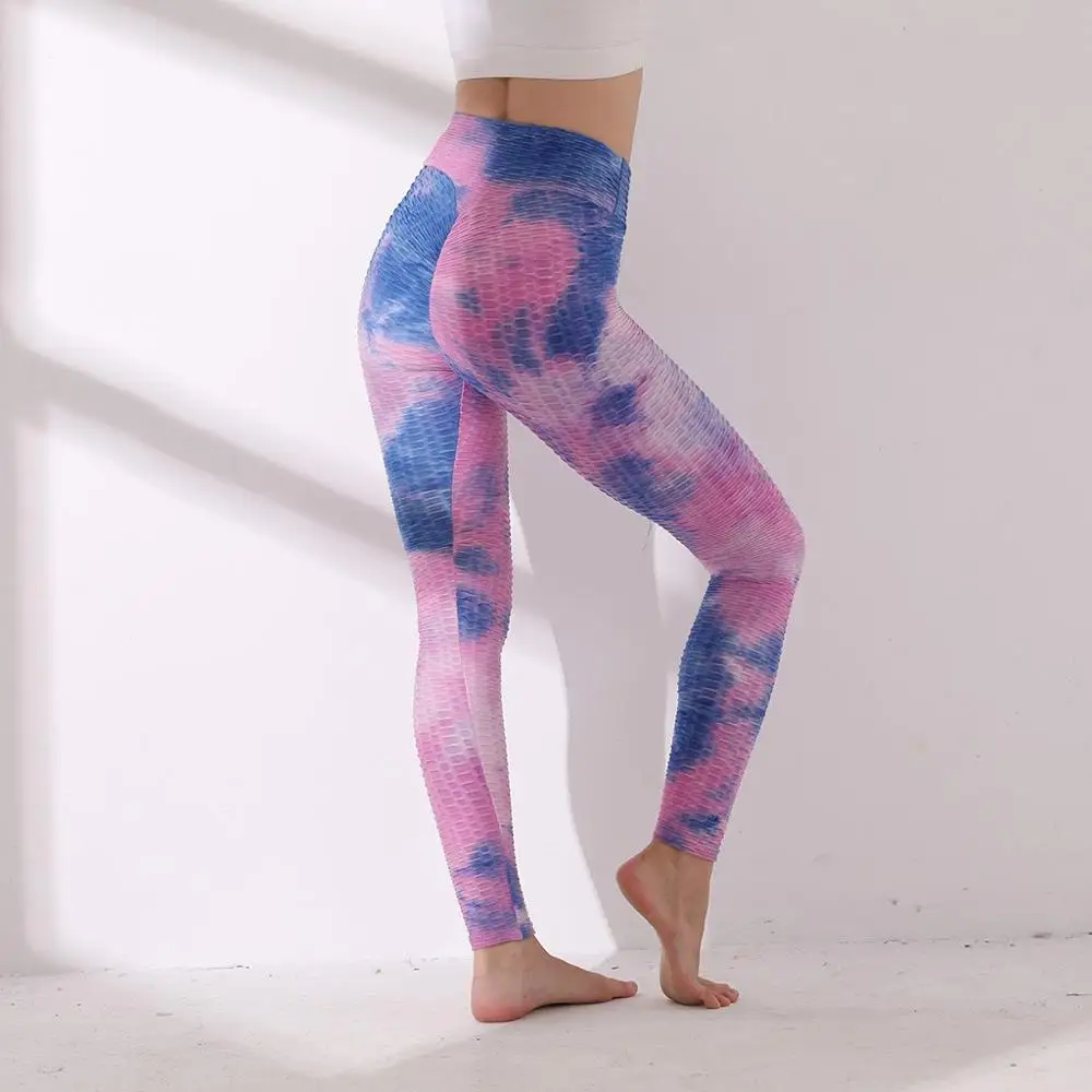 

New Print Pants Tie Dye Skinny Push Up Legging Women High Waisted Leggings Slimming Scrunch Booty Ruched Butt Lift Pants Legging