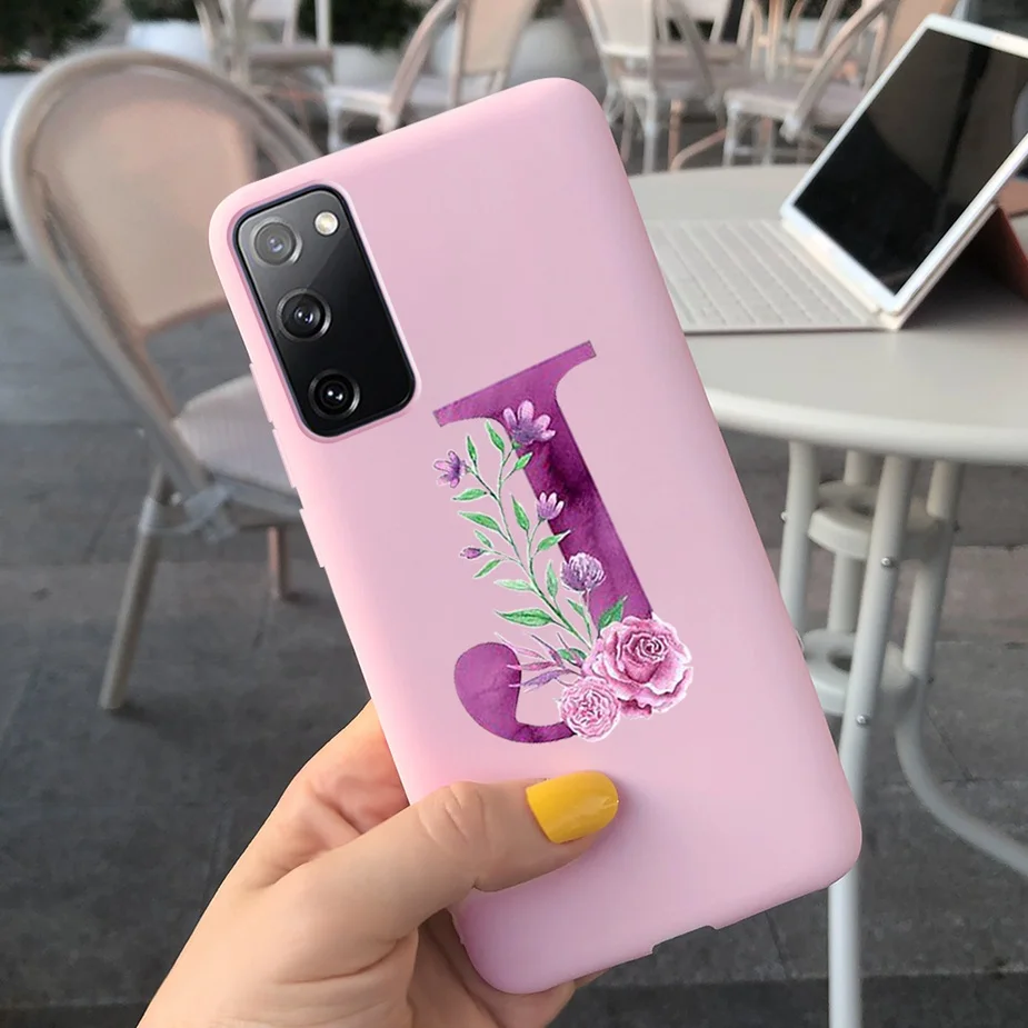 Cute Letters Case For Samsung Galaxy S20 FE Case S20FE Soft Silicone Soft Cover For Samsung S20 Fan Edition S20 Lite Phone Cases