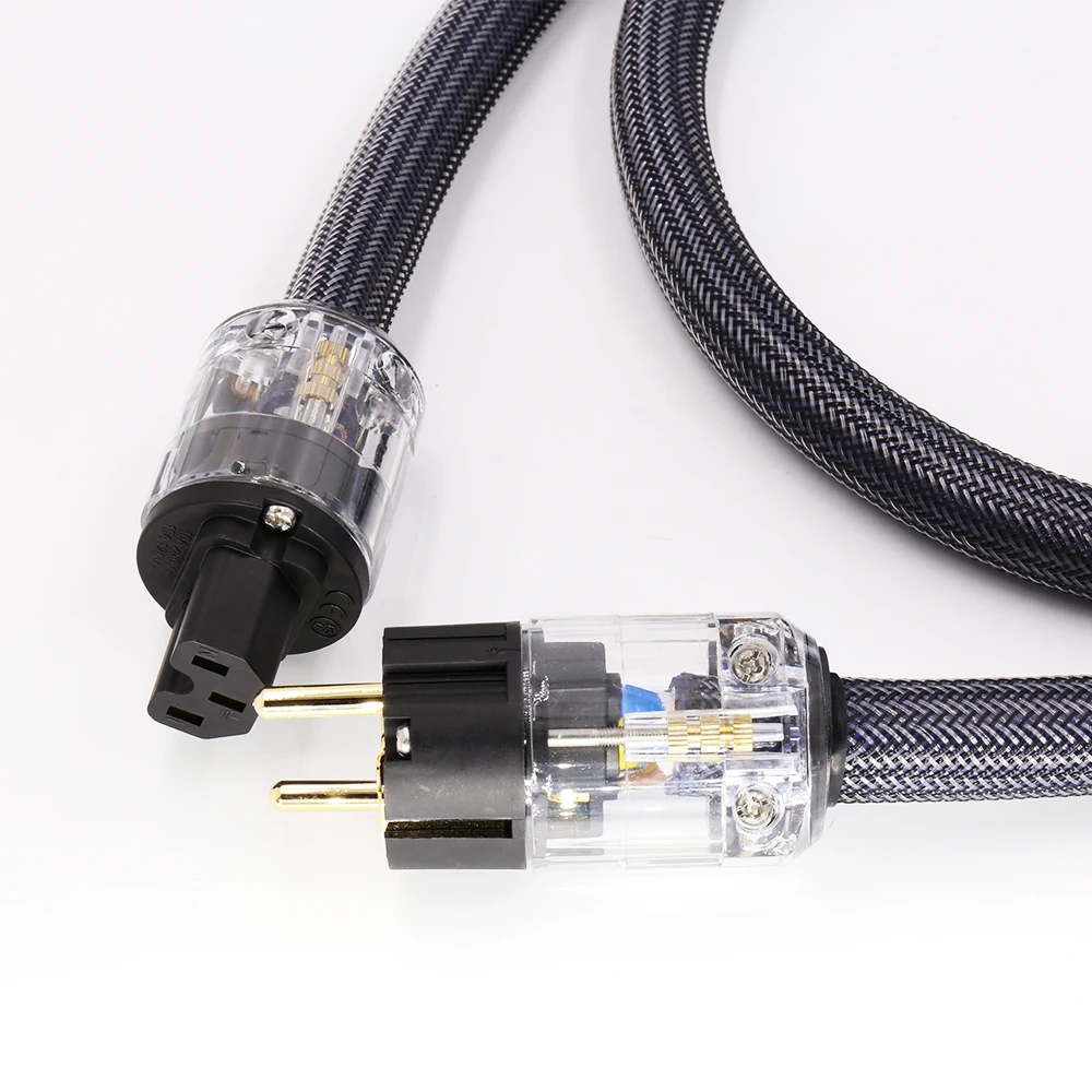 

Hi-End 4Square hifi audio EU/US power cord pure copper power cable
