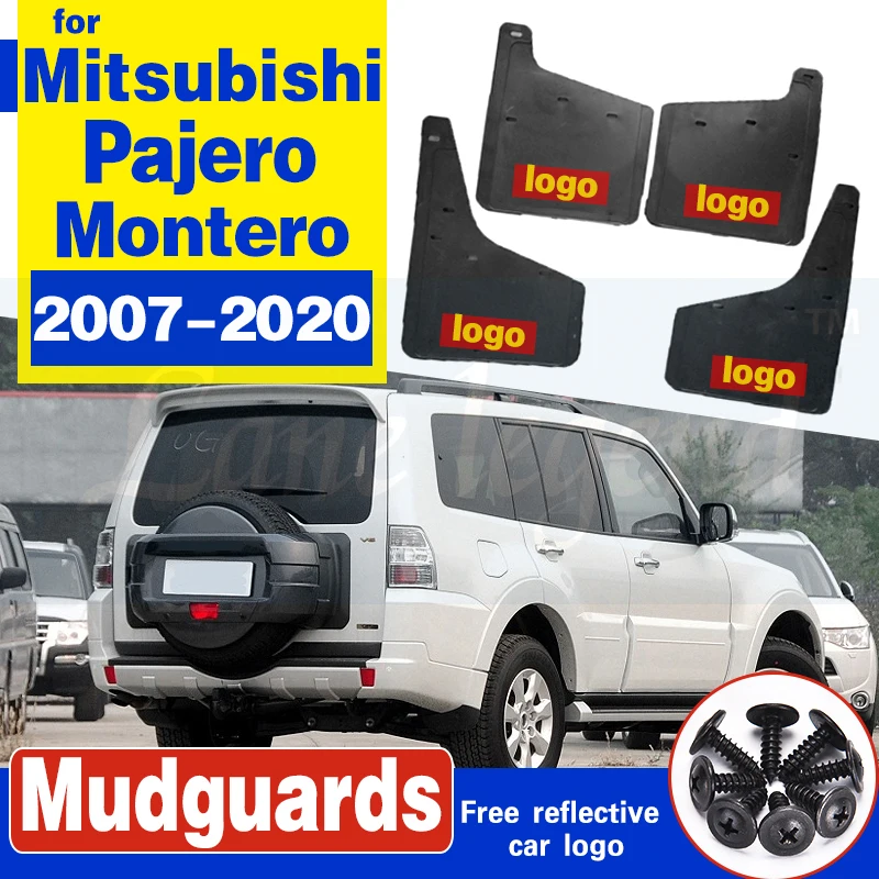 Для Mitsubishi Pajero Montero 2007 2020 автомобильные передние и задние брызговики Брызговики 4