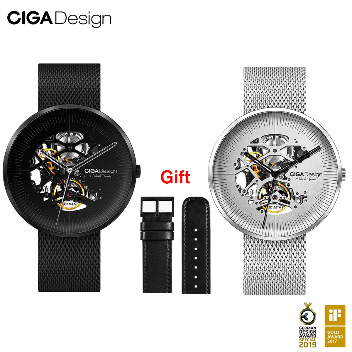 Часы CIGA Design механические часы MY Series автоматические с отверстиями мужские модные