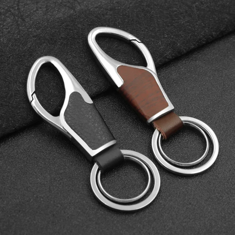 

1 pcs Car styling car key ring keychain For Audi A4 A6 A8 Q3 Q7 For BMW M3 M5 E36 E39 F10 F30 Car leather decoration products