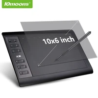 10moons 10x6 inch graphic drawing tablet 8192 levels digital tablet no need charge pen