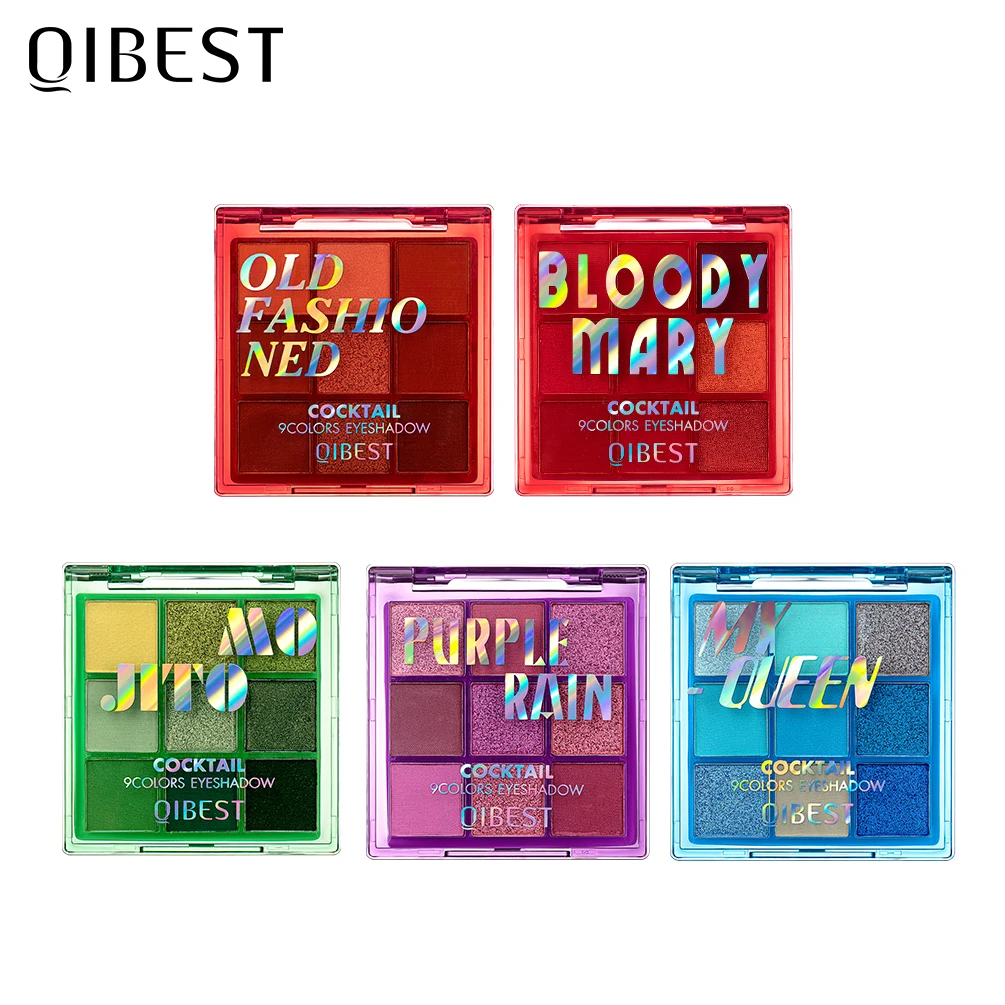 BEAUTY GLAZED неоновые тени для век Палитра голографическая блестящая матовый блеск