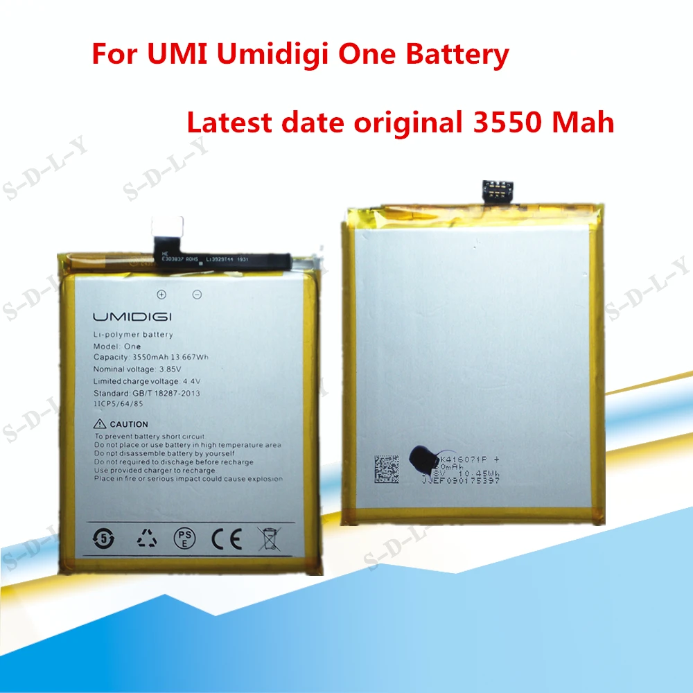 Аккумулятор большой емкости 3550 мАч для UMI Umidigi One аккумуляторная батарея запасные