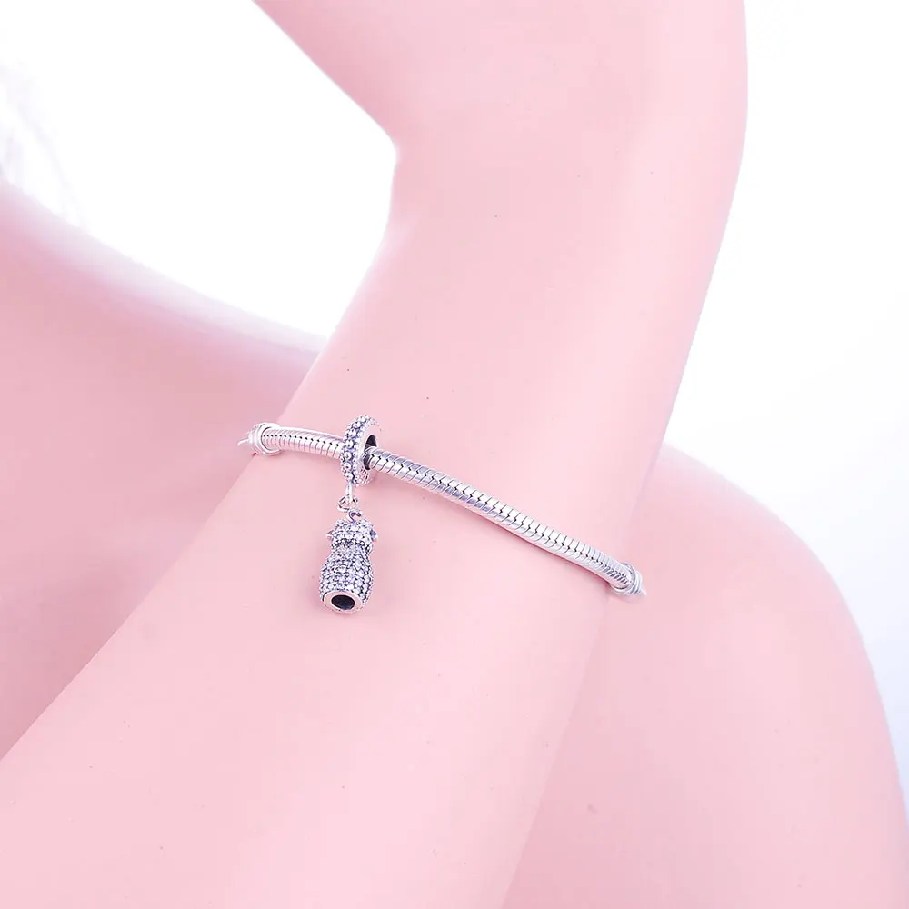 Ослепительное платье подвеска с прозрачным кубическим цирконием подходит для