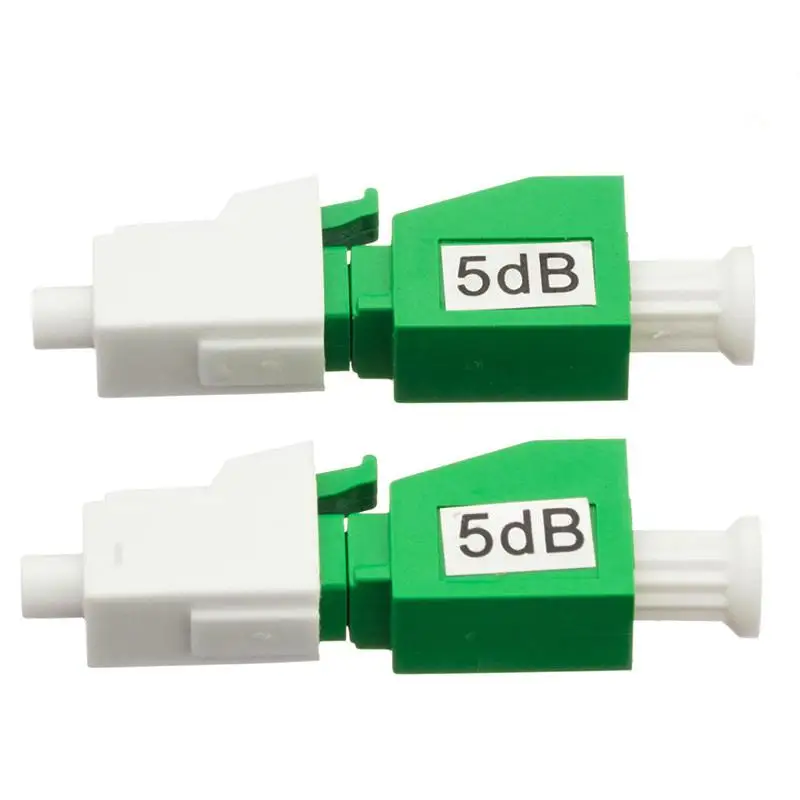 

10pcs LCAPC Fiber Optic Attenuator SM Female to male 1~50DB,LC/UPC Multimode OM4 OM3 Plug-in Fixed Fiber Optic Attenuator