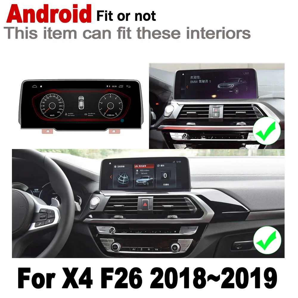 For BMW X4 F26 2018 2019 EVO IPS Android 2 DIN Car DVD GPS Navigation Map Multimedia Player Stereo Radio WiFi System BT | Автомобили и