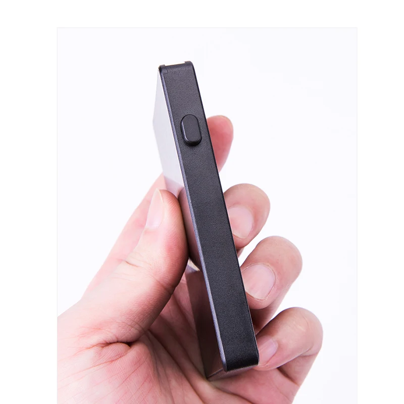 YAMBUTO Тонкий RFID модный клатч держатель для карт всплывающая Кнопка противокражная