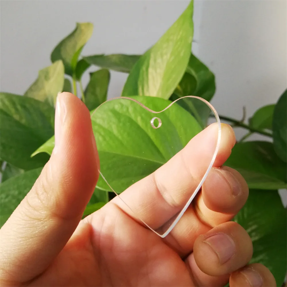 20 шт./компл. акриловые рождественские украшения пустые прозрачные диски круглые