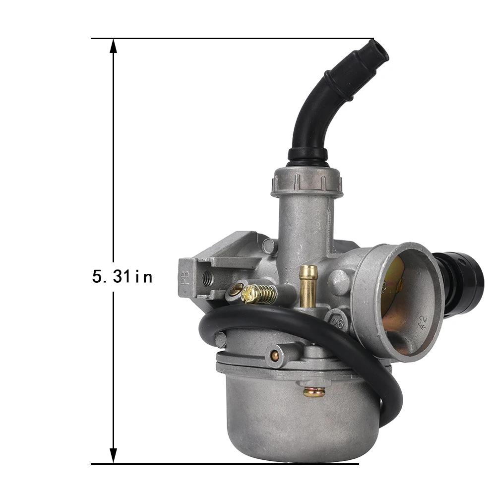 Motorcycle Carburetor Hand Choke PZ19 Carb For 50cc 70cc 90cc 110cc 125cc ATV Quad 4 Wheeler Dirt Bike Motorbike With Air Filter |
