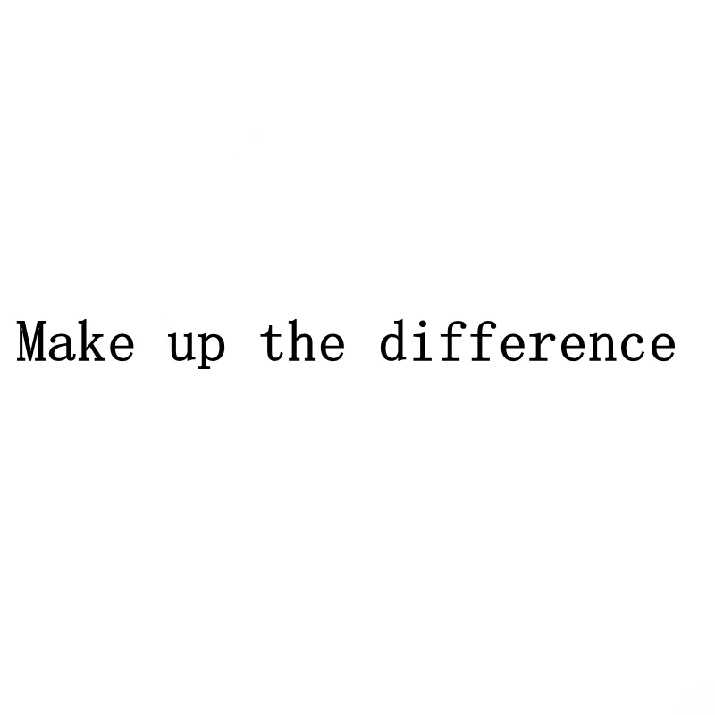 

Make up the difference postage