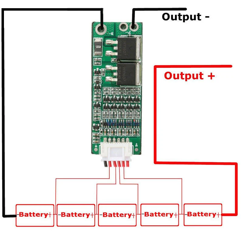 5S 15A литий ионный Аккумулятор литиевый аккумулятор BMS 18650 Зарядное устройство
