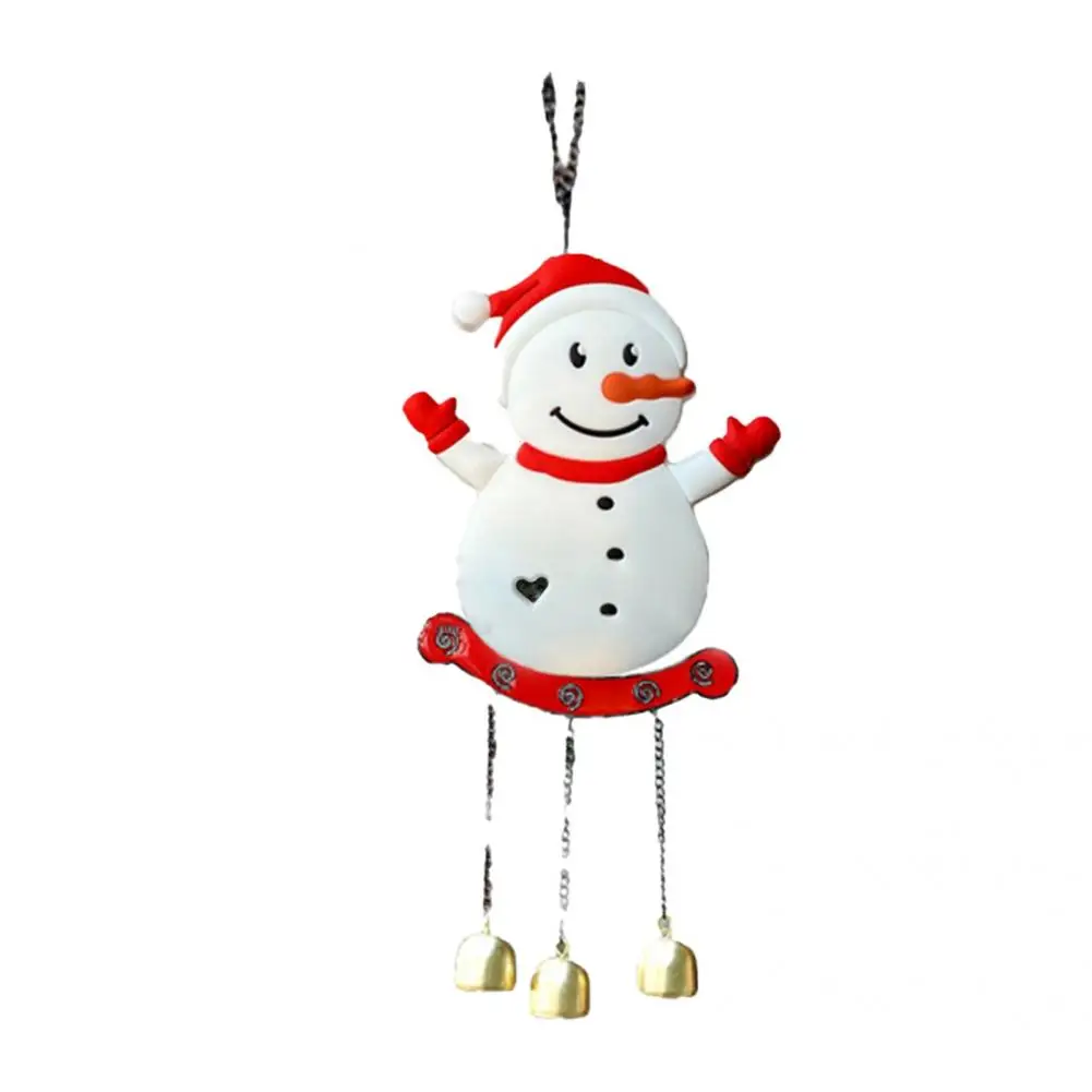 

Eco-friendly Convenient Adorable Snowman Shape Hanging Wind Chime Portable Hanging Wind Chime Durable for Decoration