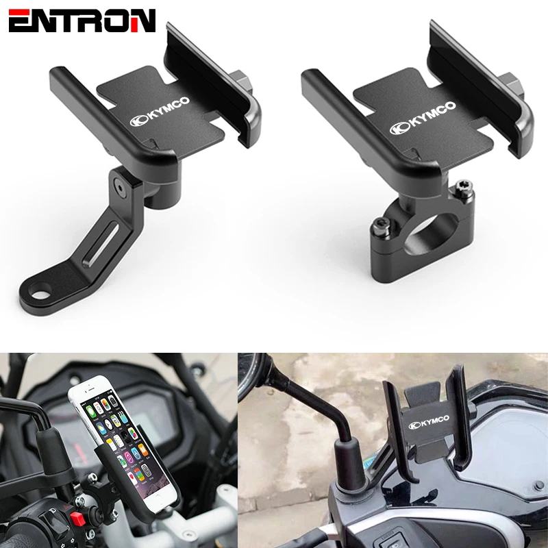 

For KYMCO AK550 DOWNTOWN NIKITA GDINK PeoPle S Raci K-XCT G150 Motorcycle handlebar Mirror Mobile Phone Holder GPS Stand Bracket