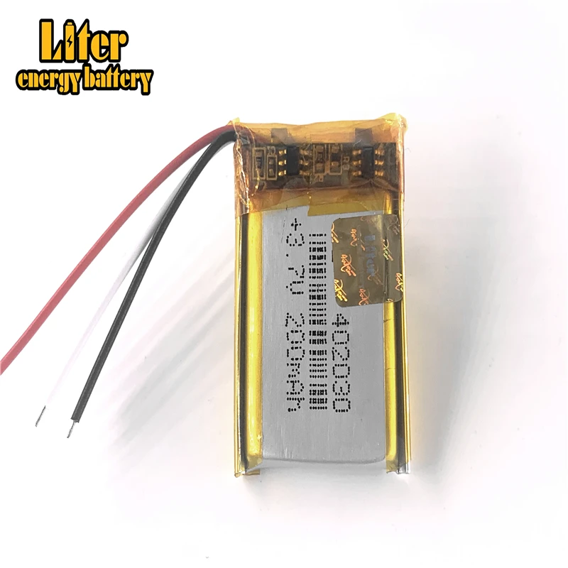 3 line Good Qulity 3.7V 200mAH 402030 Polymer lithium ion / Li-ion battery for TOY POWER BANK GPS mp3 mp4 | Электроника