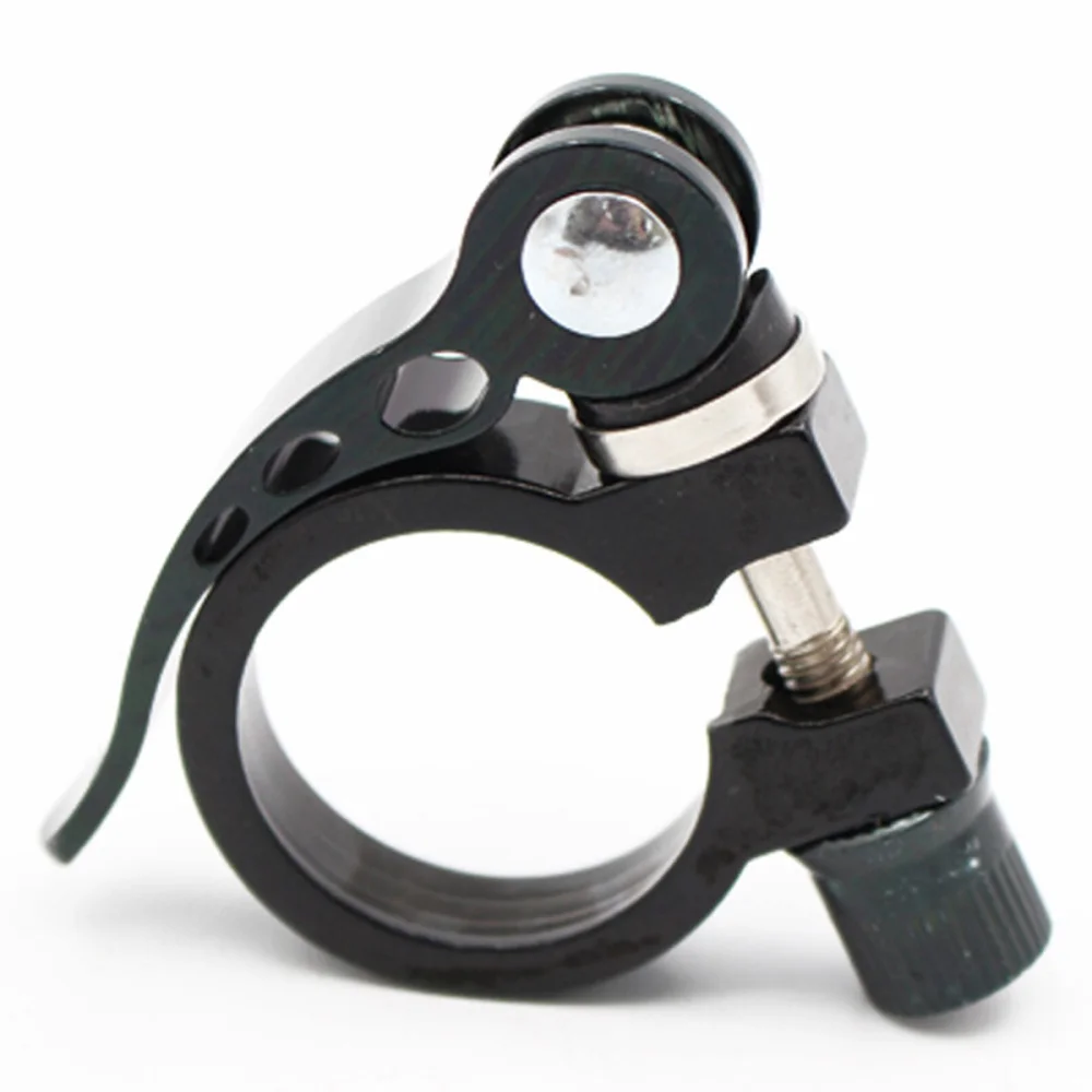 

28.6mm Aluminum Alloy Cycling Bike Quick Release Seatpost Clamp (Black)