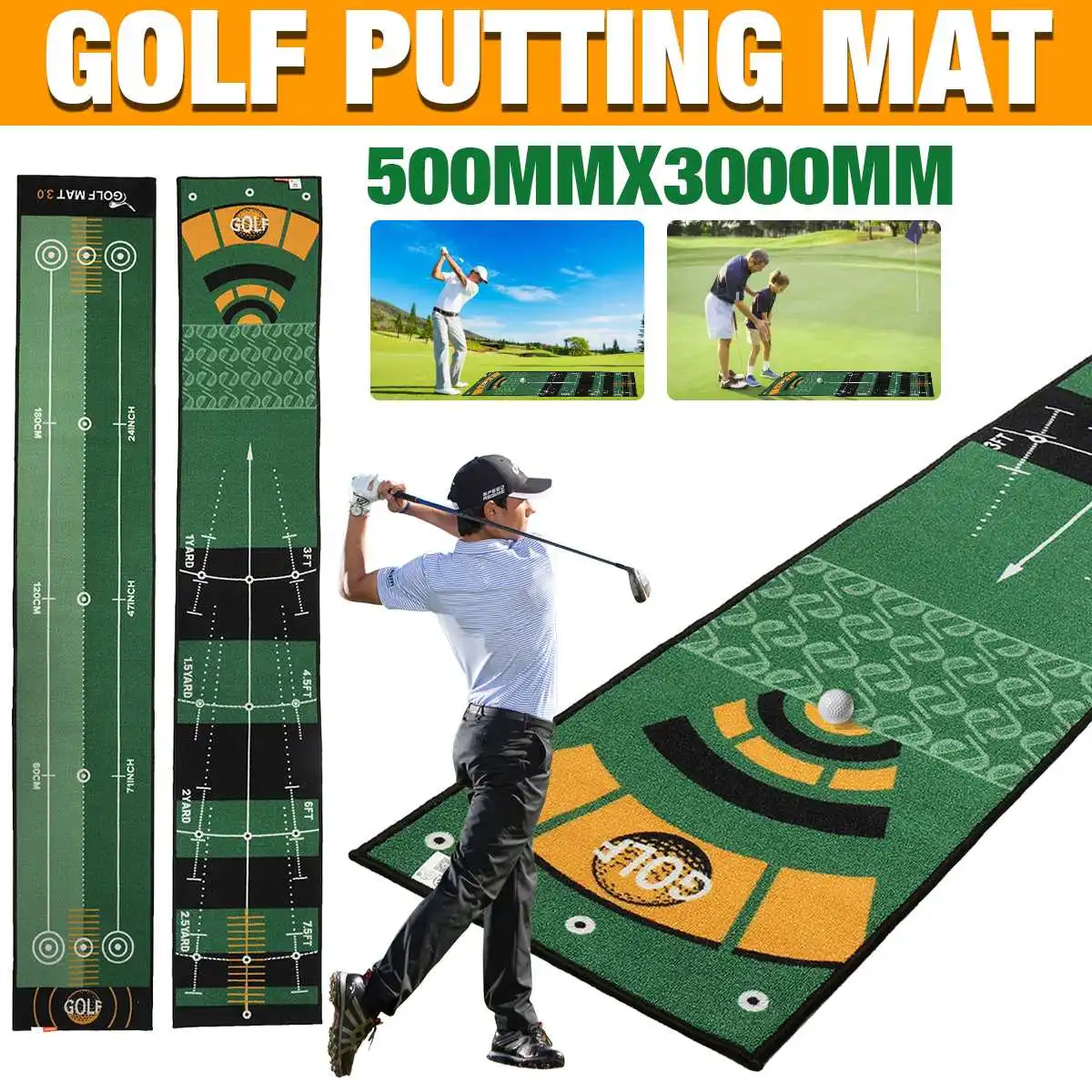 

Коврик для игры в гольф, 50 х300 см, 2 типа