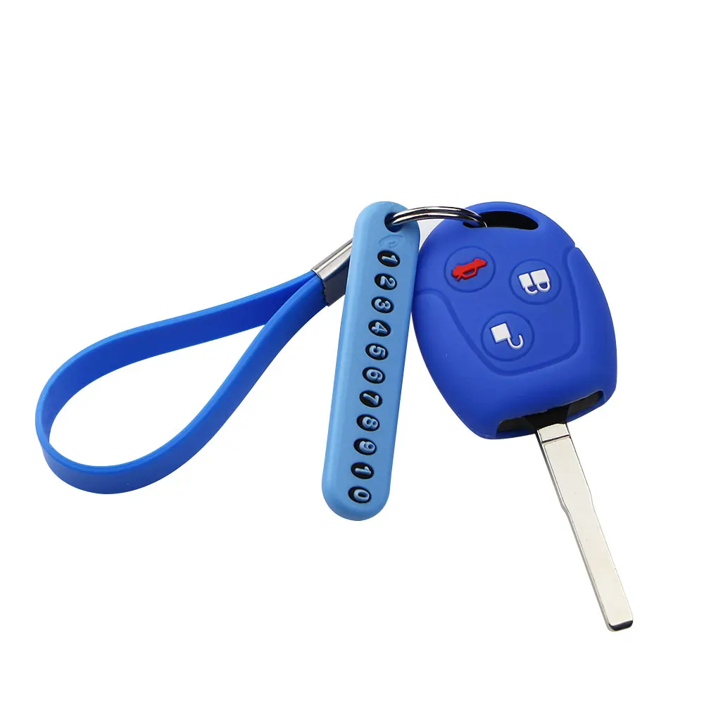 Чехол для автомобильного ключа чехол телефона с цепочкой ключей Ford Focus Mondeo Festiva