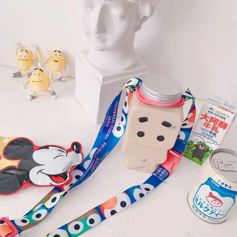 Симпатичная прозрачная пластиковая бутылка 500 мл Мультяшные пластиковые бутылки