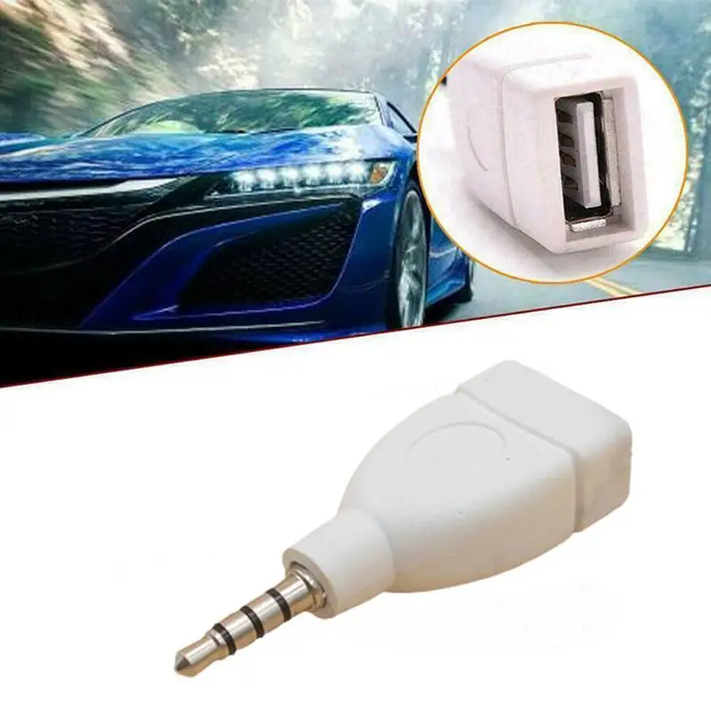 1 шт. Универсальный 3 5 мм штекер Aux аудио разъем к USB 2 0 конвертер автомобильный
