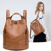 genuine leather 2021 luxury women leather backpacks back packs fashion shoulder bag lady backpack for girl mid size bags