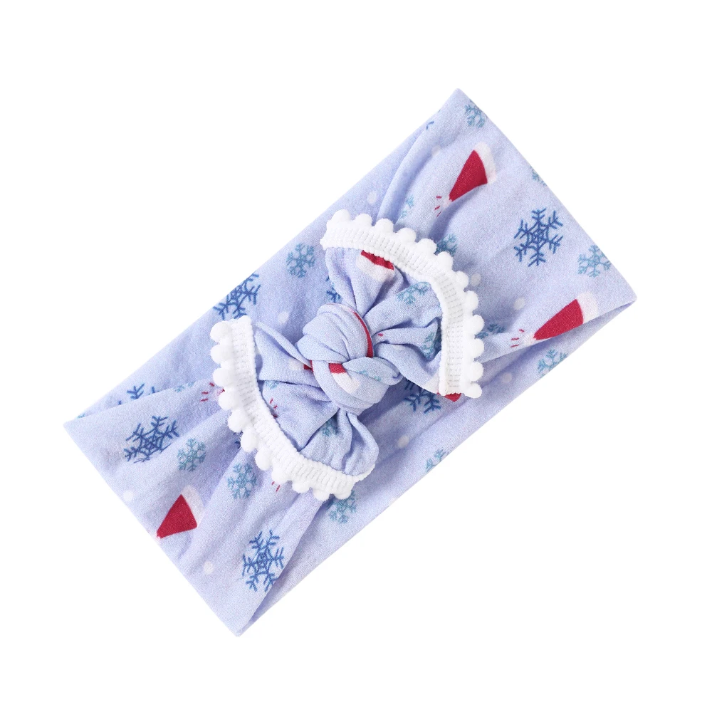 Повязка на голову с бантом и бант из нейлона однотонная широкая нейлоновая