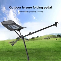 portable outdoor folding chair footrest recliner lazy foot drag retractable extension leg stool moon chair kit accessories new