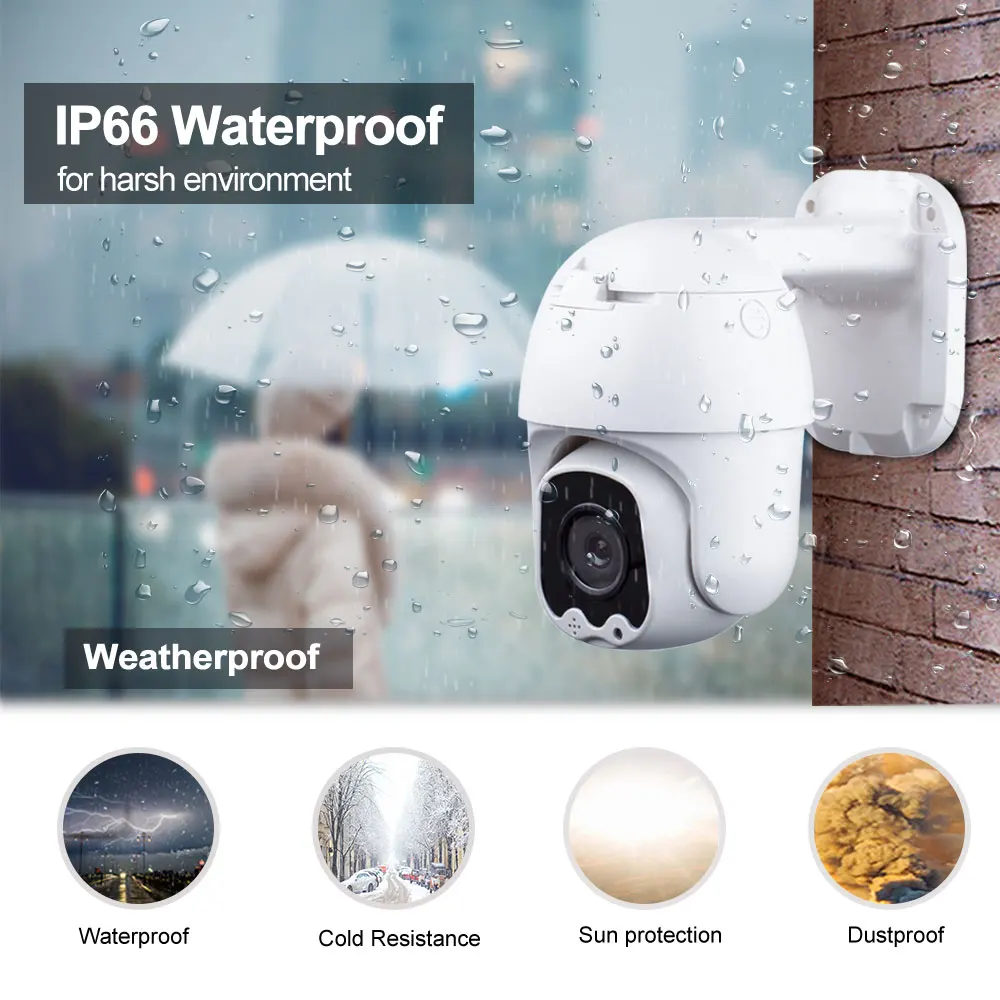 Скидка Скоростная купольная PTZ-камера видеонаблюдения, 2 МП 5 МП, AHD, TVI, CVI, CVBS, 4 в 1, с панорамированием, наклоном и 5-кратным увеличением, IP66, водонепрон...