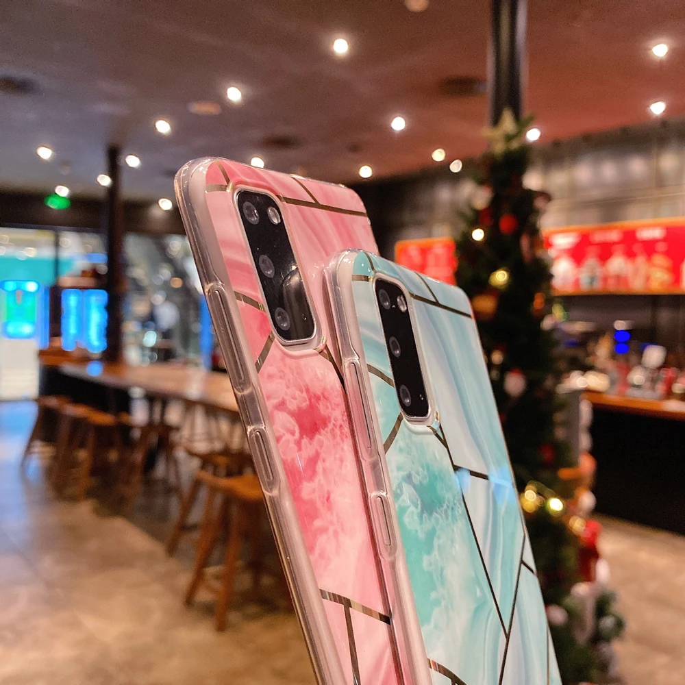 Чехол с геометрическим узором для Samsung Galaxy Note 20 Ultra 10 Plus S20 FE S10 S9 S8 A51 A71 A50 A70 A30S