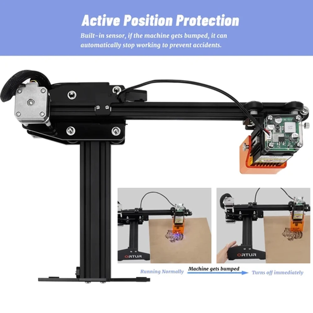 Ortur Laser Master LU2-4 New FAC Laser Fixed- Focus Module CNC Laser Engraving Cutting Machine Lightburn,laserGRBL Control
