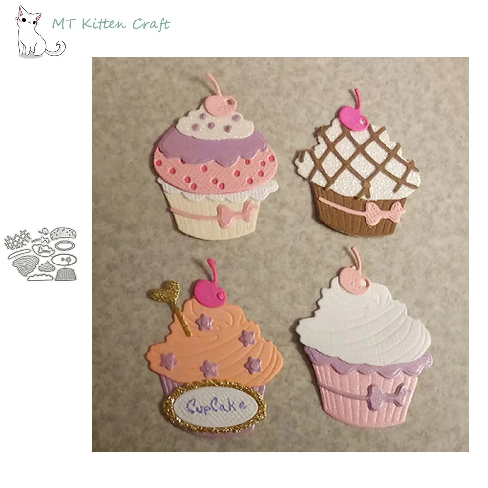 Металлические штампы MT 14 шт. симпатичные чашки для торта скрапбукинг фотоальбом