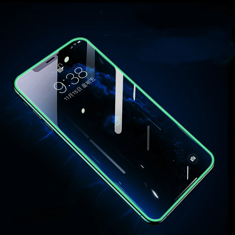 

Luminous Protective Glass For iPhone 13 Pro Max 7 8 6s Plus X XS 11 Pro XR Screen Protector Tempered Glass For iPhone 12 Pro Max