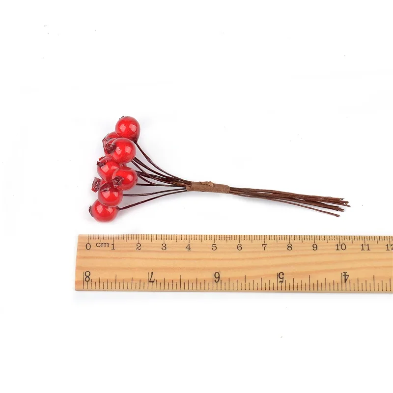 20 шт. жемчужные пластиковые искусственные маленькие ягоды для украшения