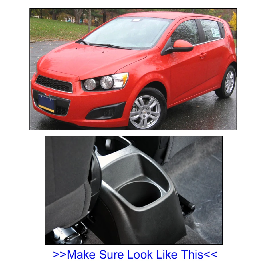 Для Chevrolet Sonic Aveo 2012 2018 Новый подлокотник 2014 Автомобильный Стайлинг Черный
