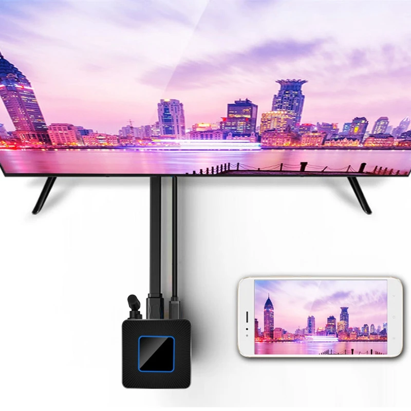 

Q4 Wireless Display Adapter 5G WIFI Dual-Band Phone with the Same Screen Device for iPhone Android Phone