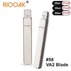 10 шт. НЕОБРАБОТАННАЯ флип-карта Ранд  58 VA2 для Citroen C4 Sega Triumph для Peugeot 307 308 407 408 Renualt