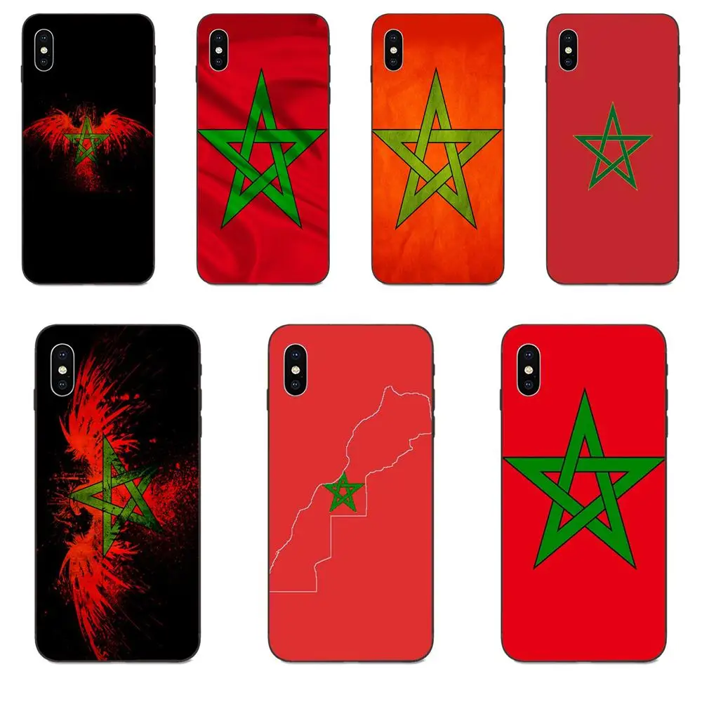 Мягкий чехол из ТПУ с флагом Марокко для Apple iPhone 11 X XS Max XR Pro 4 4S 5 5S SE 6 6S 7 8 Plus|Бамперы|