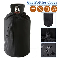 propane tank cover with drawstrings fits tank cylinder gas bottle covers waterproof black oxford cloth protective cover 30x59cm
