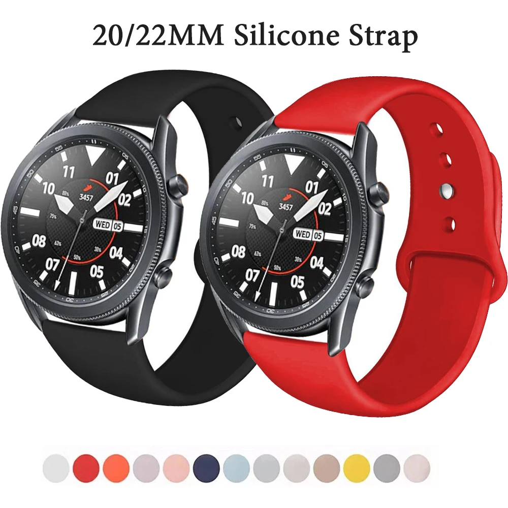 20mm Watch Strap For Samsung Galaxy Watch Active 2 40mm 44mm Band Gear sport wrist bracelet for huawei watch 4 40mm 42 46mm