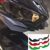 motorcycle fairing pneumatic tip wing protector shell cover downforce air deflector for kawasaki ninja 400 2018 2019 2020 2021